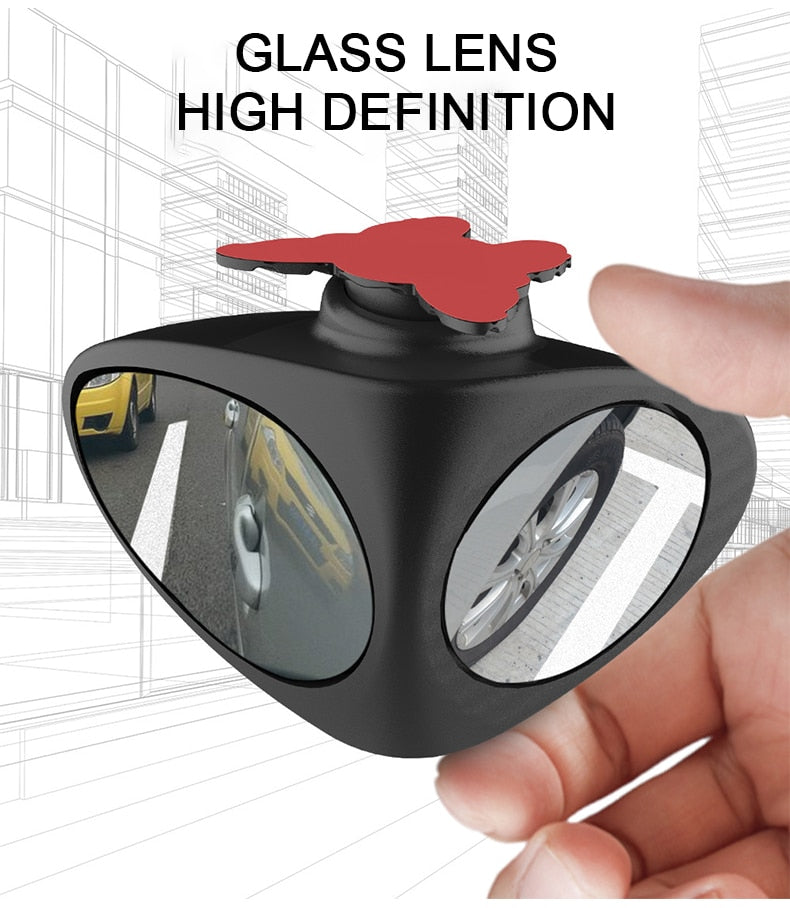 2 Side Car Blind Spot Convex Mirror