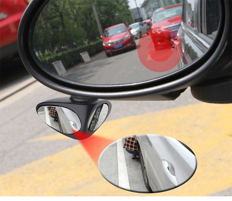 2 Side Car Blind Spot Convex Mirror