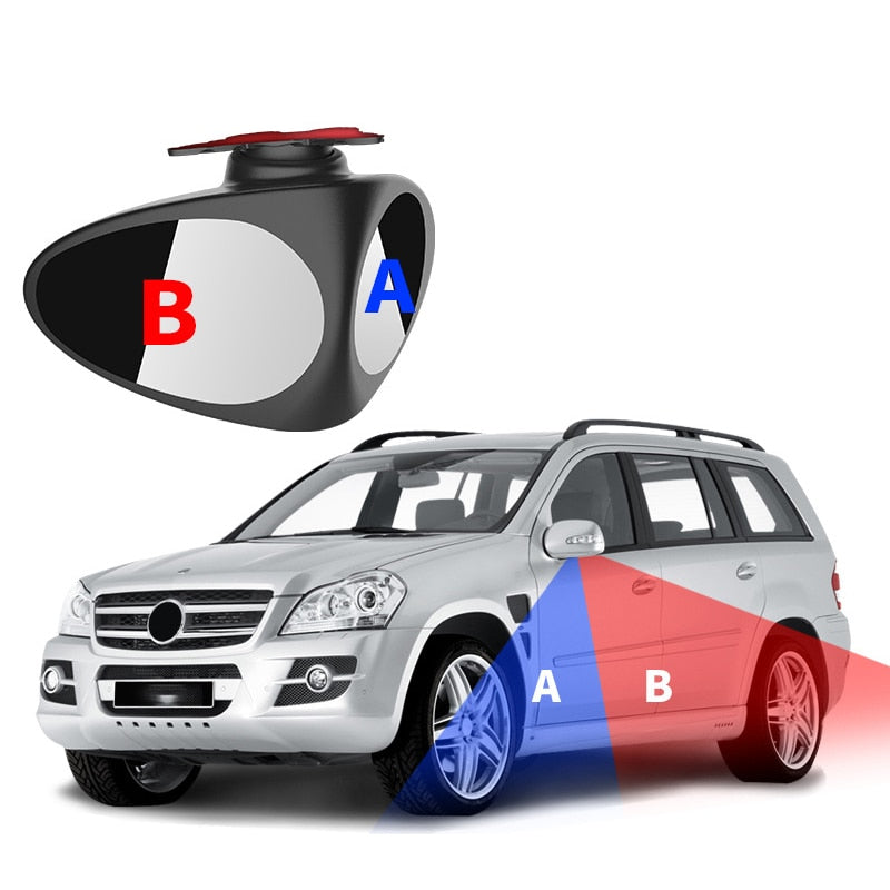 2 Side Car Blind Spot Convex Mirror